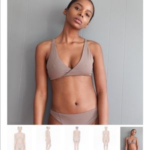 Esby Bikini Top NWOT - DARK GREY